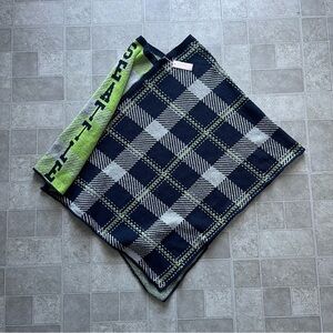 Seattle Seahawks Blue Green Knit Poncho Made In USA Size 3